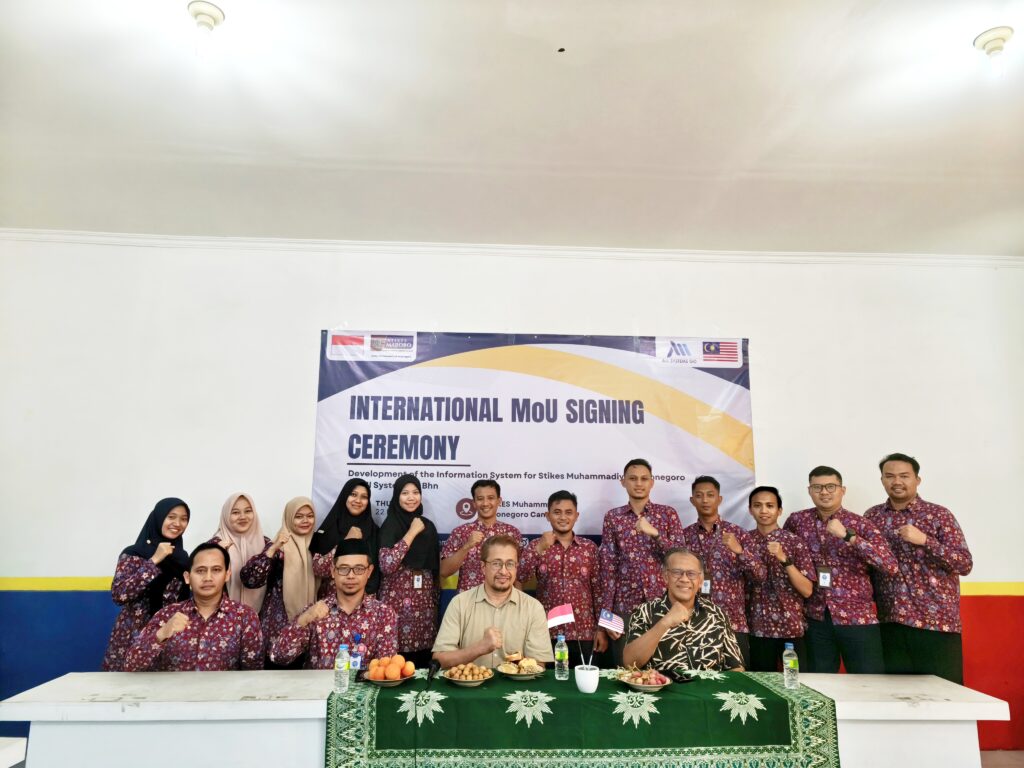 Penandatanganan MoU antara STIKes Muhammadiyah Bojonegoro dan All System Go Bhd Malaysia Terkait Pengembangan Sistem Informasi Kampus